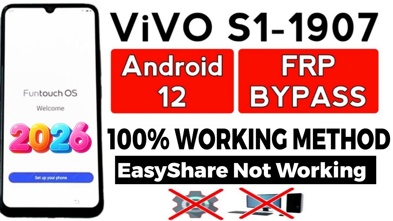 Vivo S1 frp bypass without pc / vivo s1 1907 frp bypass without pc 2026 / vivo s1 frp bypass 2025
