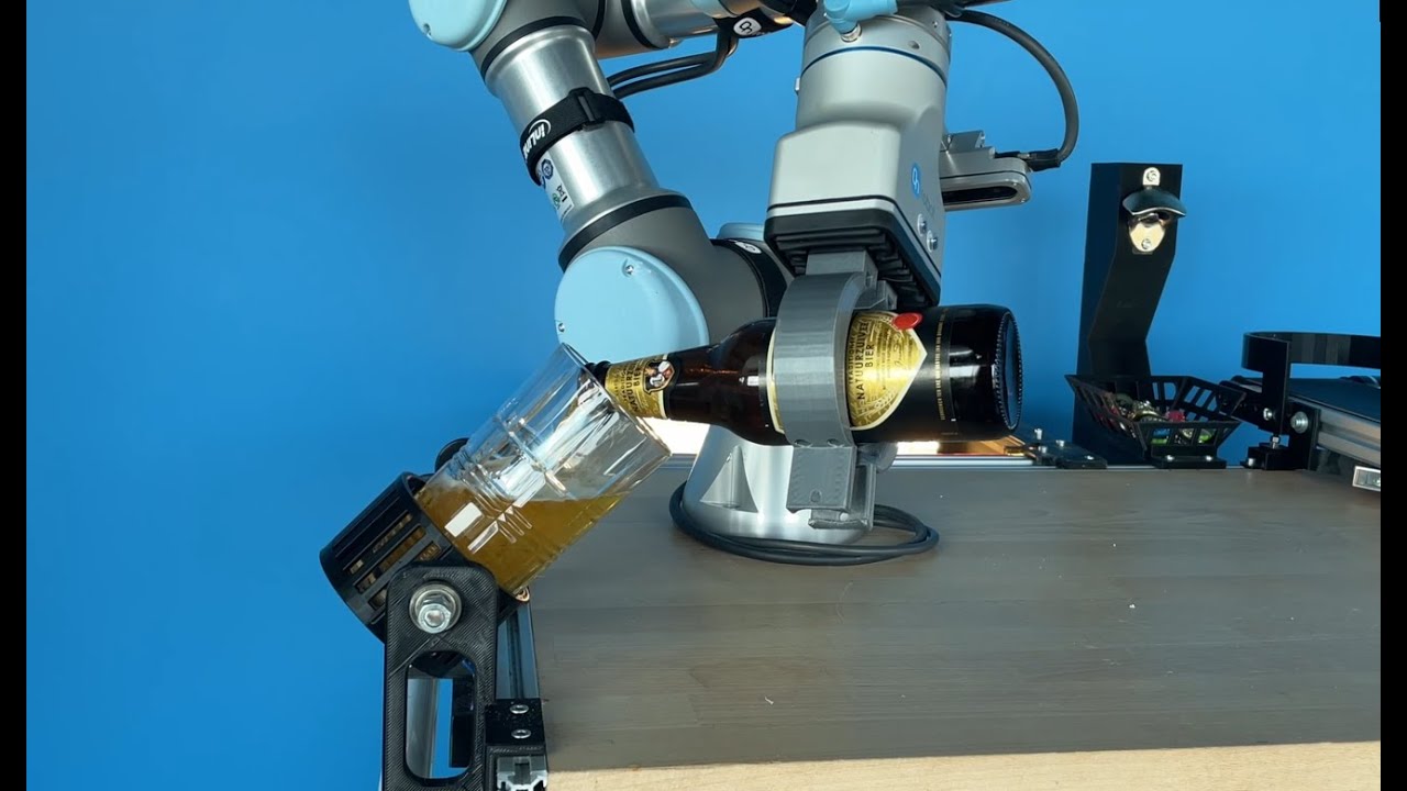 Universal Robot pours drink!