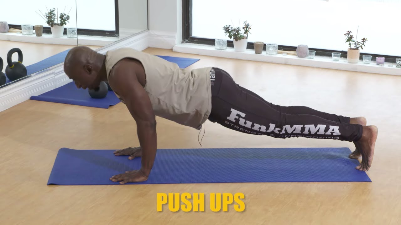 Total Body No Equipment Home Workout – Bodyweight Workout Ladder Circuit