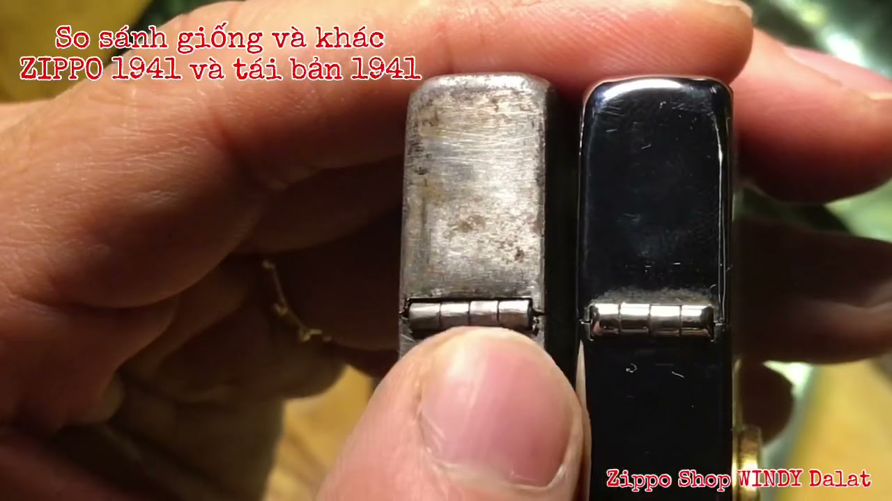 Góc kinh nghiệm chơi Zippo: So sánh ZIPPO 1941 và tái bản 1941 (replica 1941) WINDY Dalat 0913410303