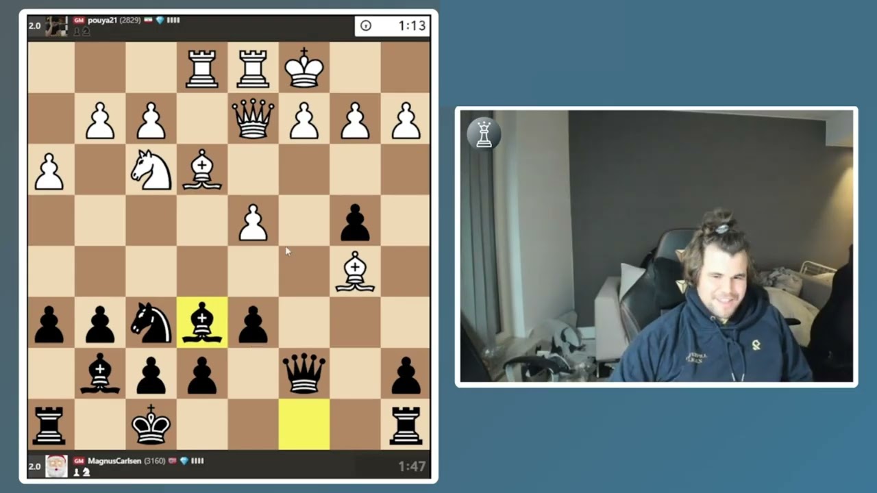 Magnus's Funky No Castling Opening Destroys a 2800 GM