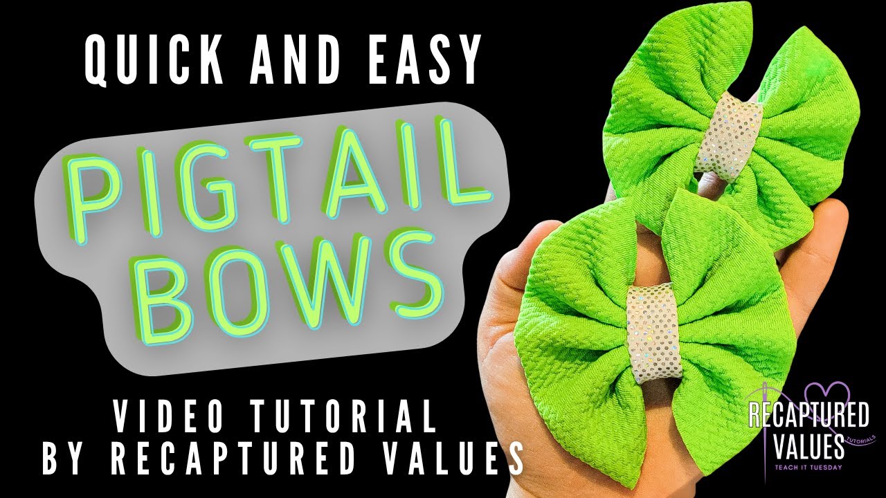 Easy DIY Pigtail Bows Anyone Can Try!