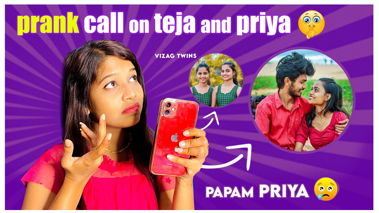 EXTREME PRANK ON PRIYA AND TEJA vizag twins👯&zwj;♀️||😅full fun😂 don&rsquo;t miss😚