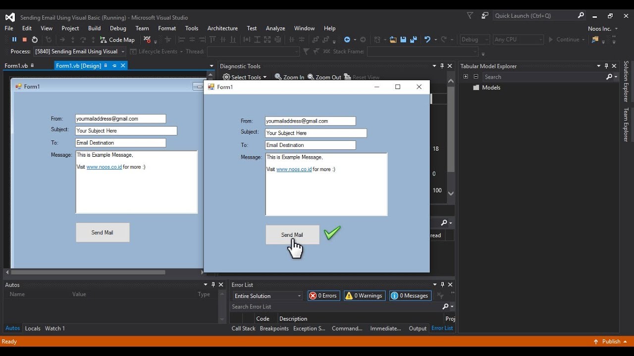 Sending Email Using Visual Basic .NET