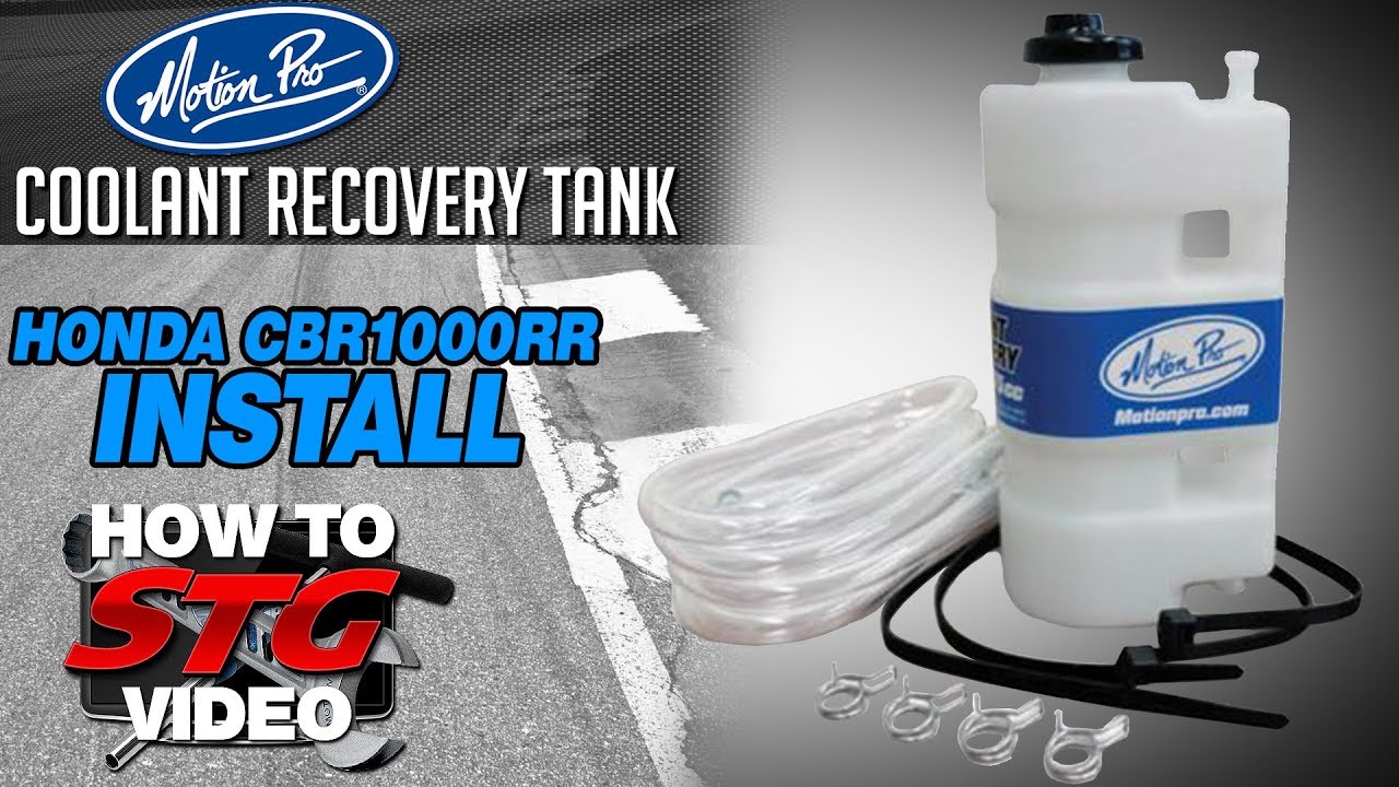 How to Install Motion Pro Coolant Recovery Tank on Honda CBR1000RR from Sportbiketrackgear.com