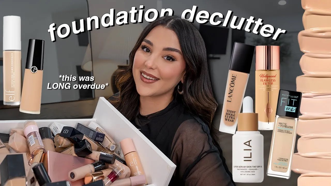 HUGE makeup declutter... THIS IS INSANE!