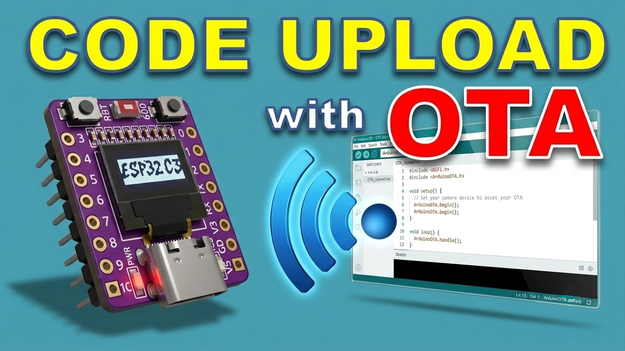 Беспроводная загрузка на ESP32-C3: полный рабочий процесс OTA (кабель не нужен!)