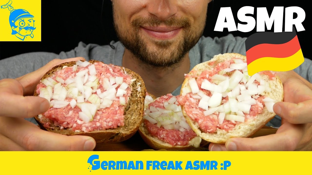 ASMR Maurerfrühstück essen (Mettbrötchen)🇩🇪 - GFASMR