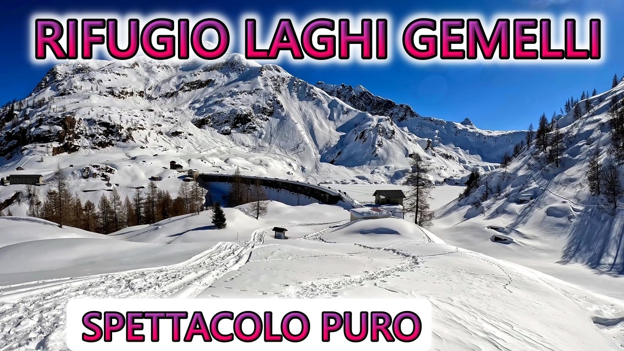Panorami mozzafiato 💕al Rifugio laghi Gemelli invernale #trekking Lombardia#trekking montagna#italia