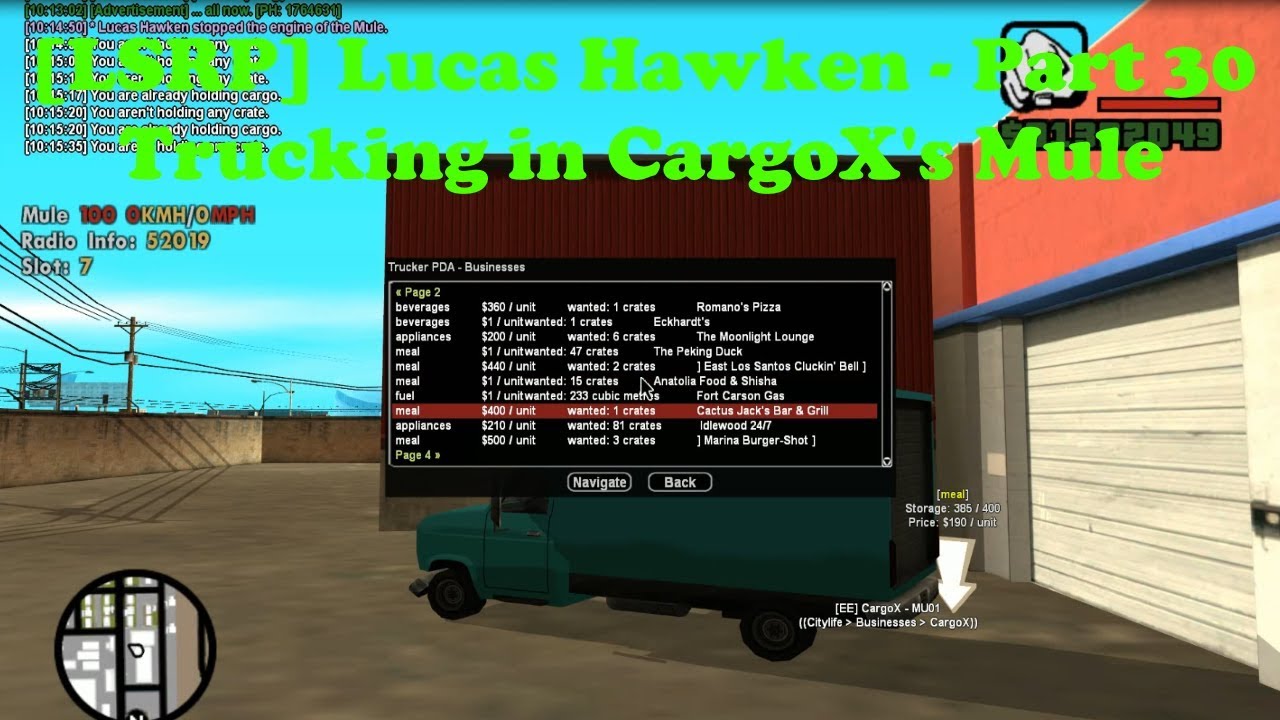 [LSRP] Lucas Hawken - Part 30 - Trucking in CargoX's Mule