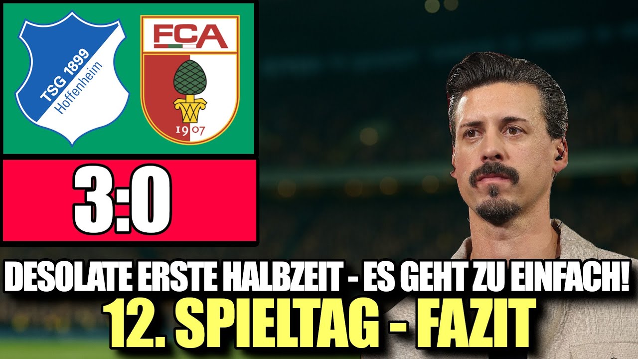 TSG HOFFENHEIM VS. FCA (3:0) | KATASTROPHALE ERSTE HÄLFTE DES FC AUGSBURGS | BUNDESLIGA 12. SPIELTAG