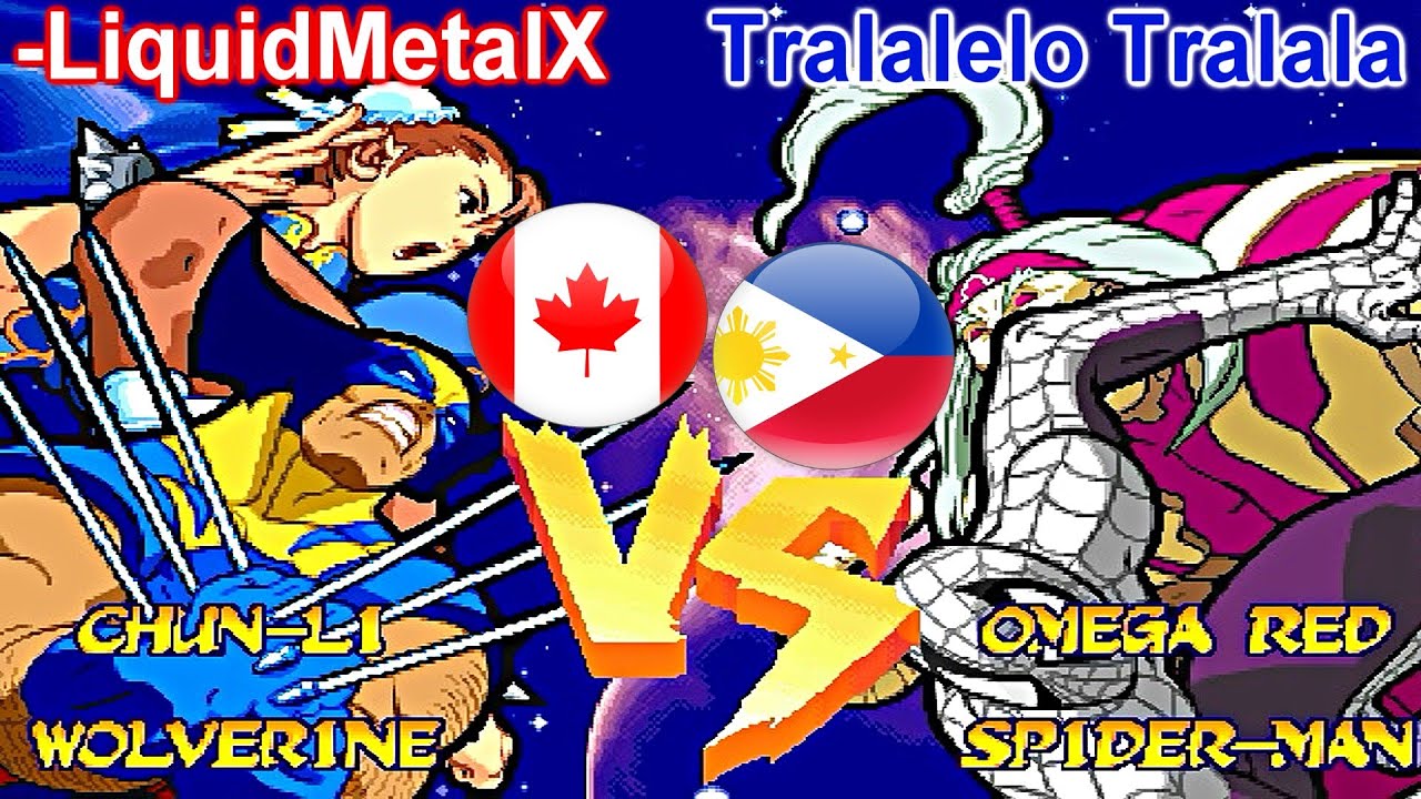 Marvel Super Heroes Vs. Street Fighter - -LiquidMetalX vs Tralalelo Tralala FT5