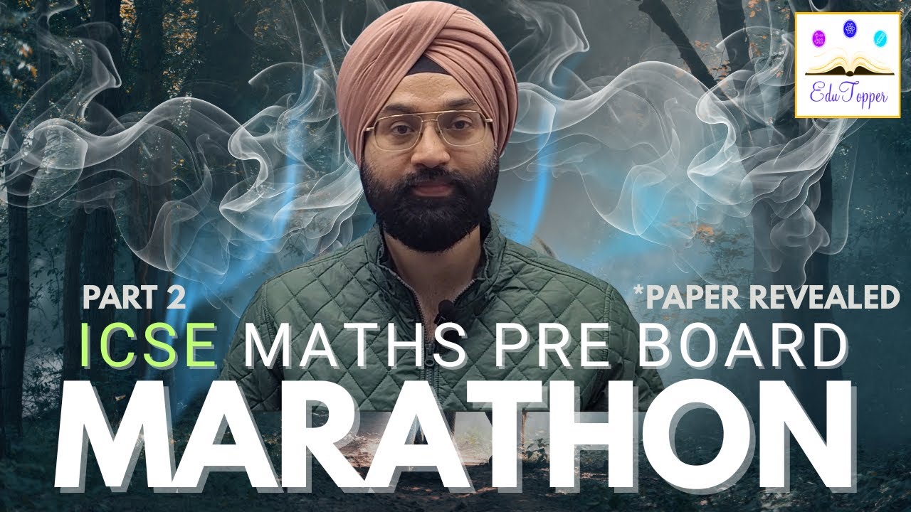 ICSE class X Maths Pre Board Marathon2 #preboard2025 #edutopper