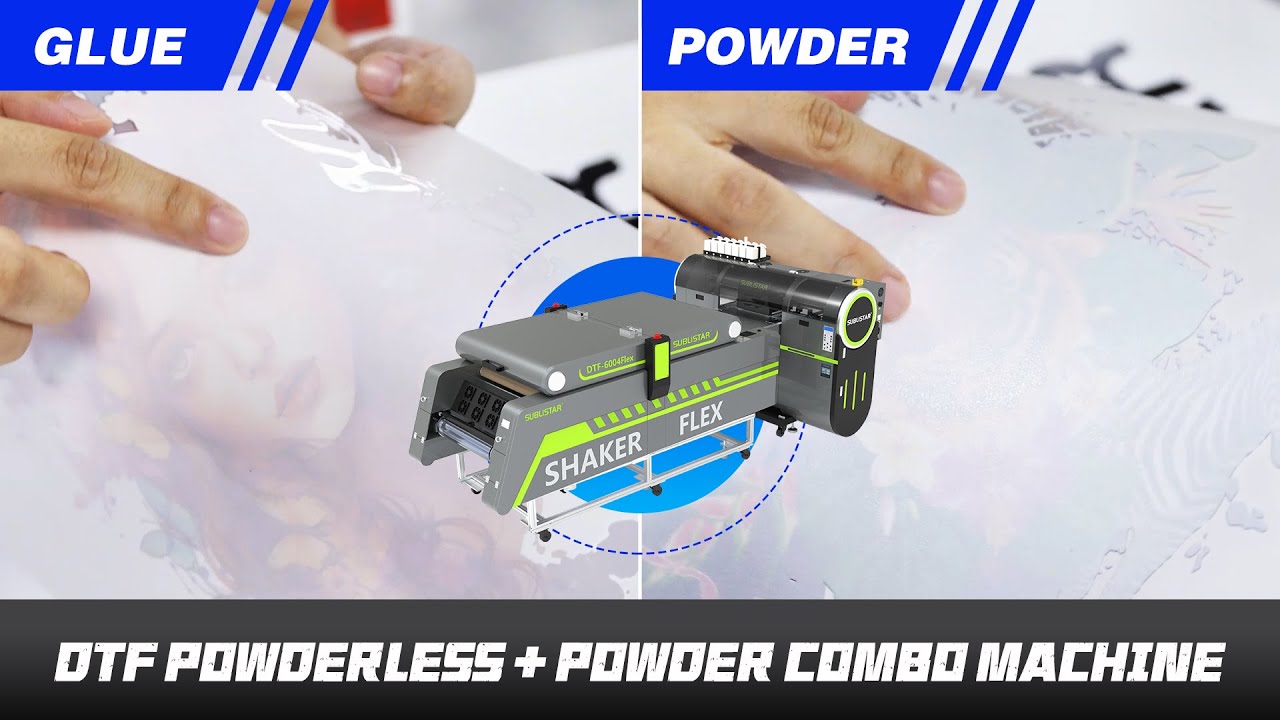 DTF Powderless + Powder Combo Machine | Flexible Dual-Process Printing by SUBLISTAR