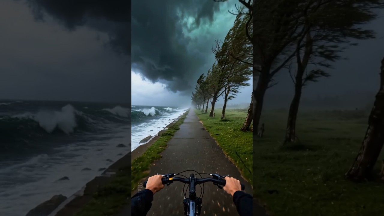 This View Makes the Ride Worth It 🌊🚲 