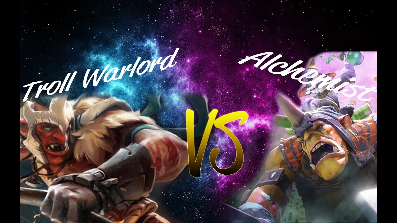 Dota 2 Battle - Troll Warlord vs Alchemist