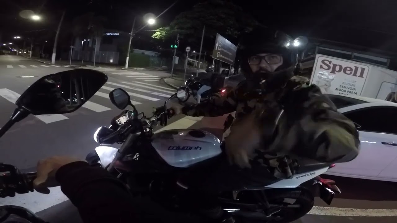 MT 09 BLUE - ROLE NOTURNO + STREET TRIPLE + R3  PARTE 2 GOPRO HERO 4 1080P 60 FPS - ESCAP YOSHIMURA