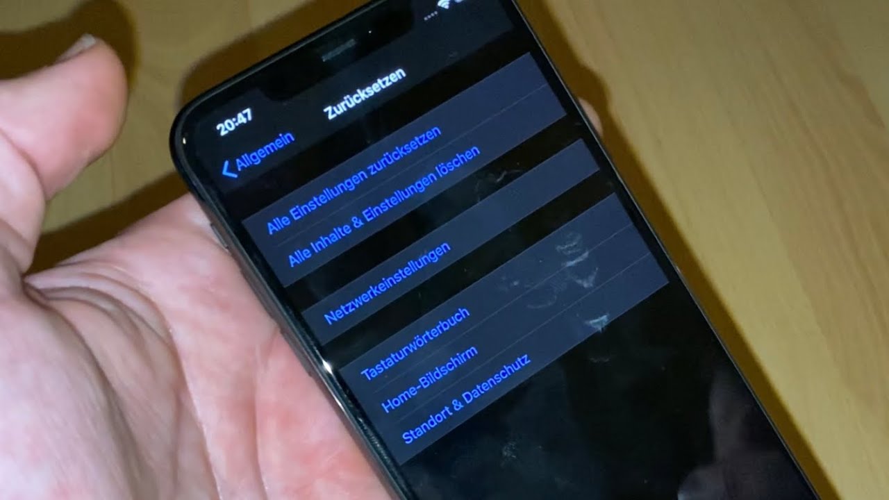 Apple iPhone 11 Pro Max zurücksetzen und iCloud Sperre deaktivieren Werkseinstellungen Anleitung