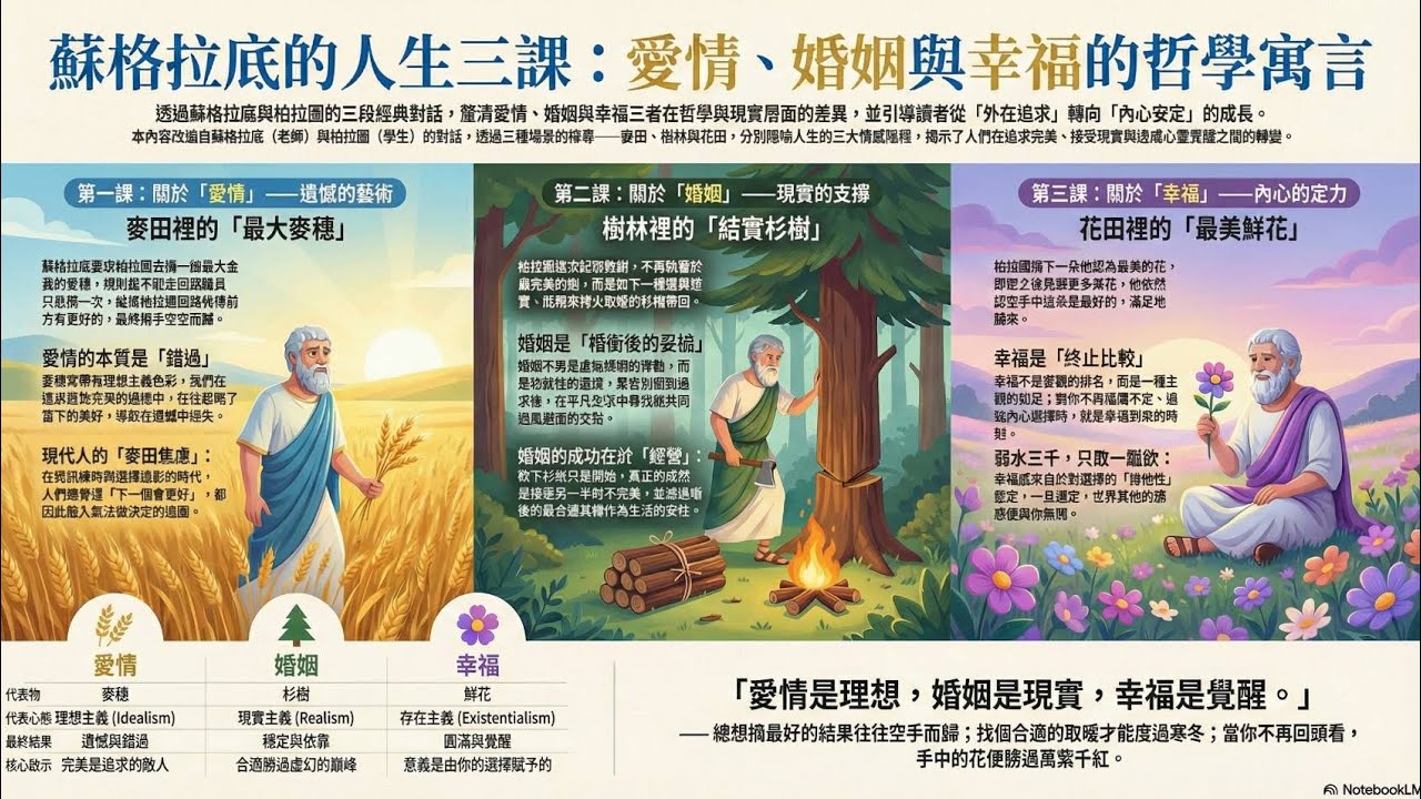 蘇格拉底柏拉圖人生三課啟示