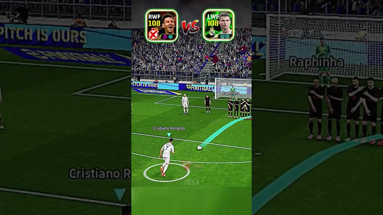 Ronaldo x Messi | Free kick 🔥🥶 #efootball2025 #efootball
