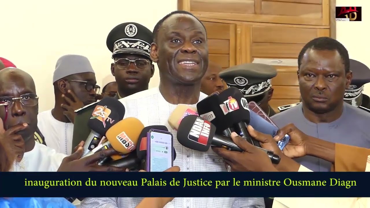 inauguration du nouveau palais de justice de Saint-Louis. Un palais de justice qui accueille la cou