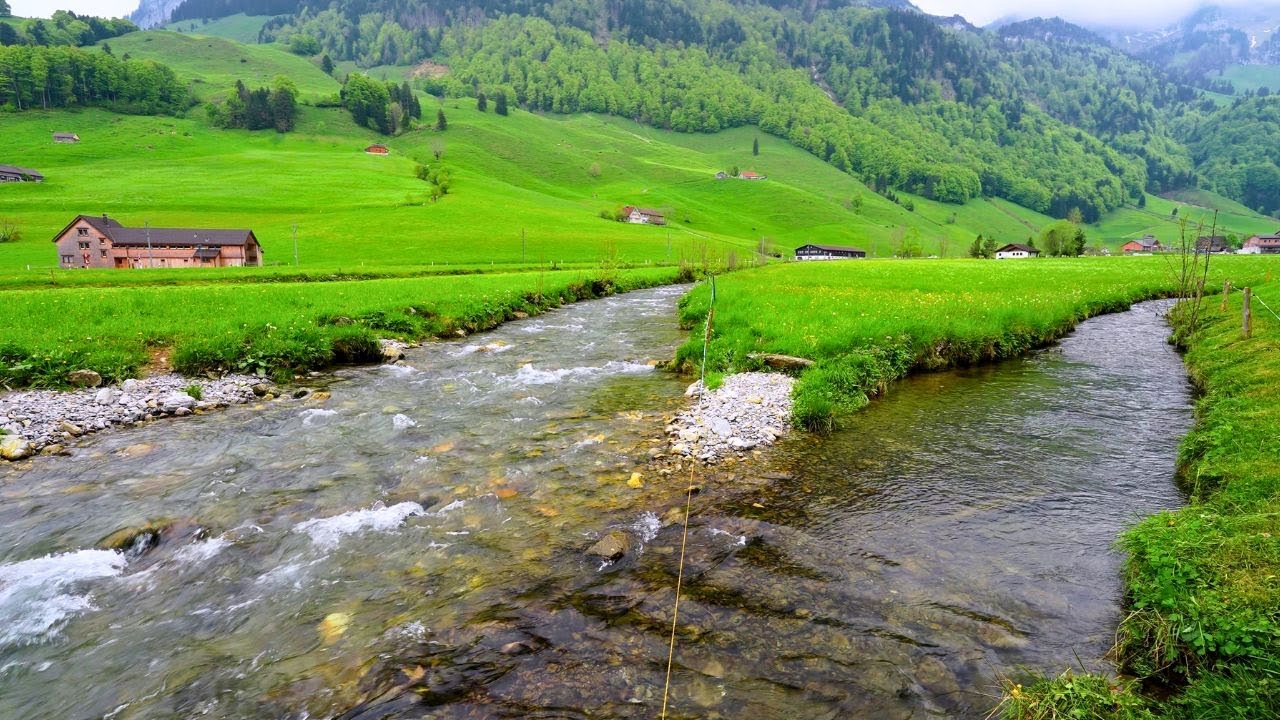 Appenzell Switzerland 🇨🇭 in Beautiful Spring with Relaxing Water Streams and Rivers | #swiss