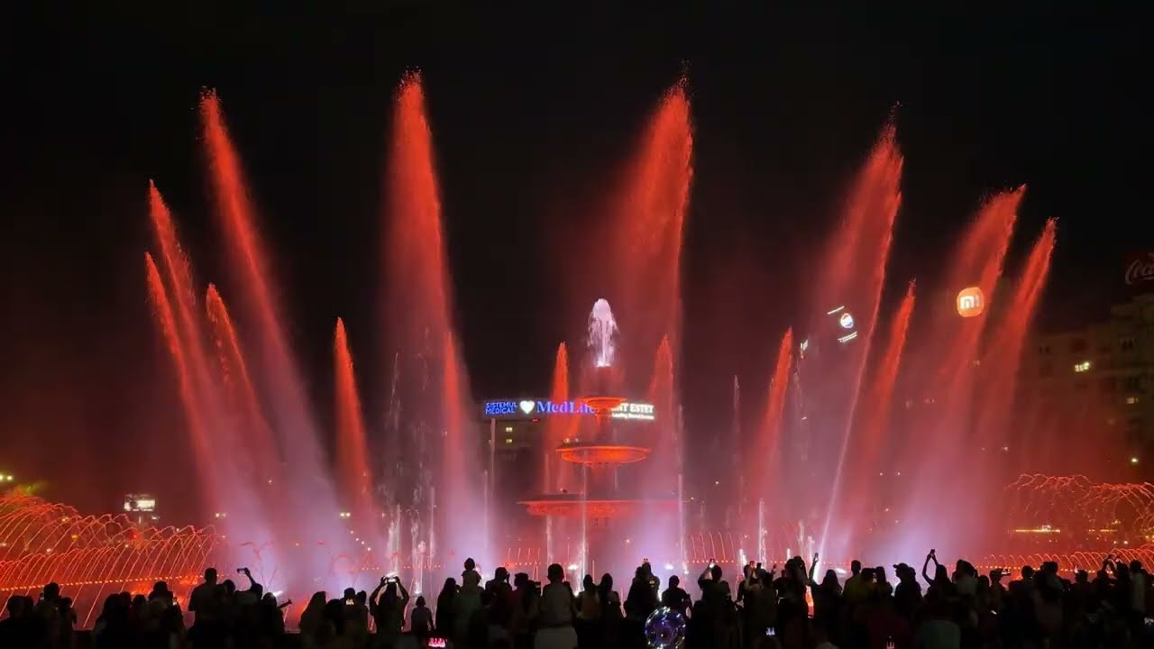 Bucharest Fountain Show 1/2 – Romania Travel Vlog