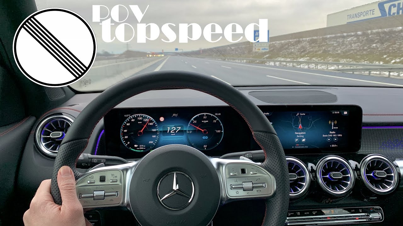 Mercedes Benz EQB 300 4matic | AMG Line | POV TopSpeed Drive - Autobahn | Pure Electric SUV