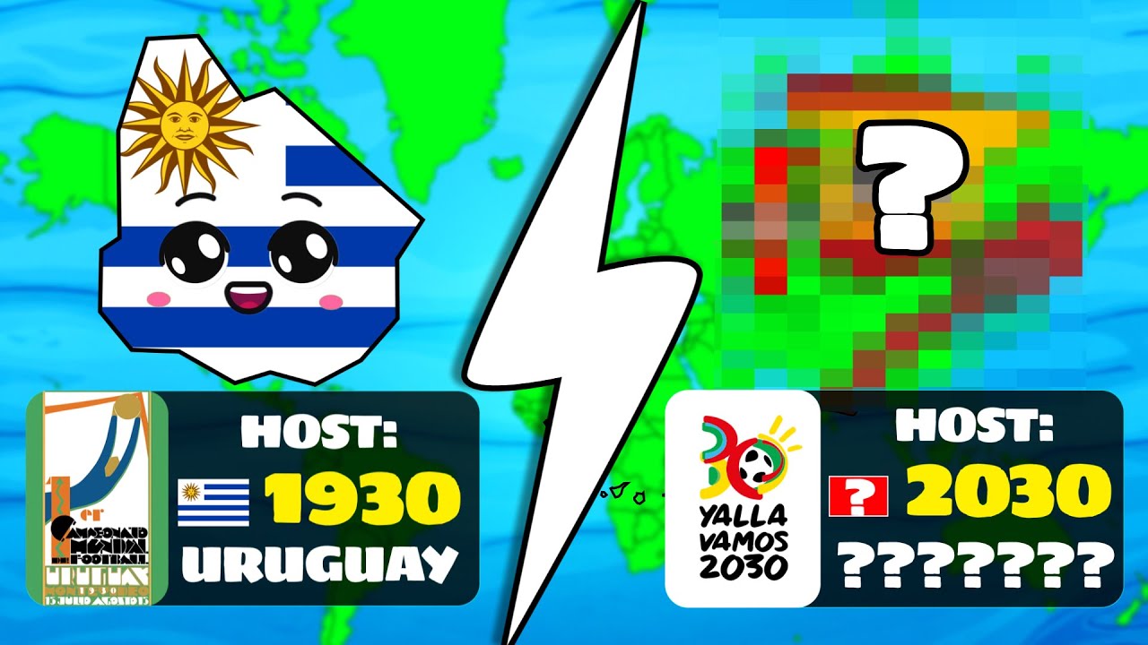 Every FIFA World Cup Host In 100 Years (1930-2030)