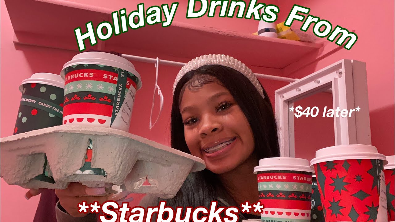 Trying EVERY Drink Off Of The STARBUCKS Holiday Menu! |Vlogmas Day 2!