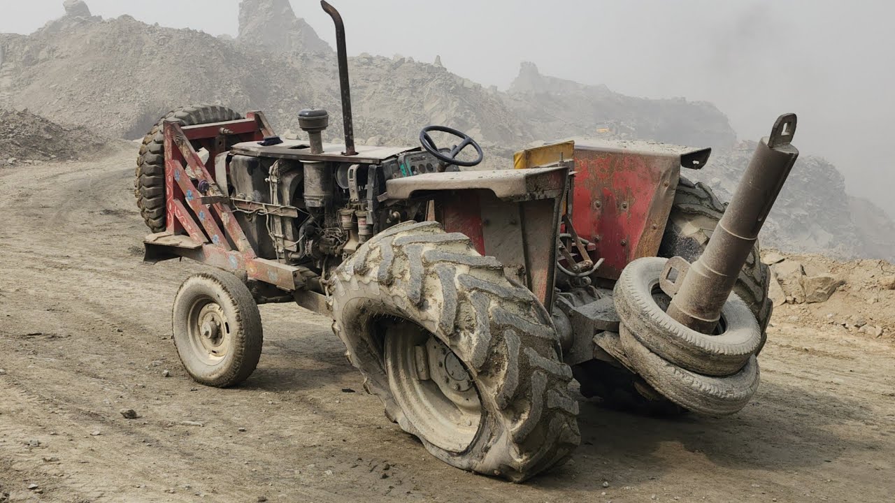 MASSIVE 375 TRACTOR TIRE BLOWOUT! 🏔️ Mountain Rescue & Heavy Load Repair