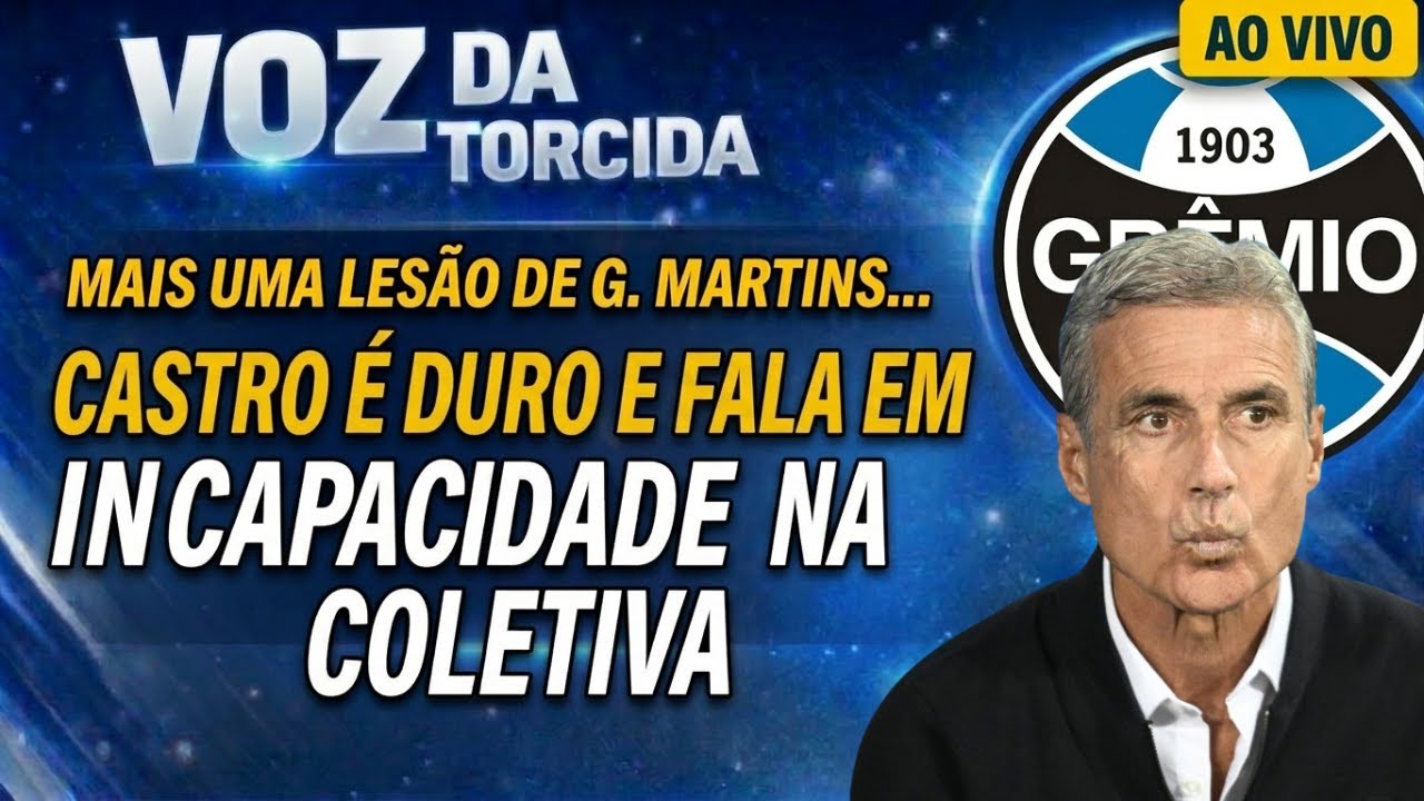 CASTRO É DURO E FALA EM INCAPACIDADE NA COLETIVA | GUSTAVO MARTINS COM MAIS UMA LESÃO