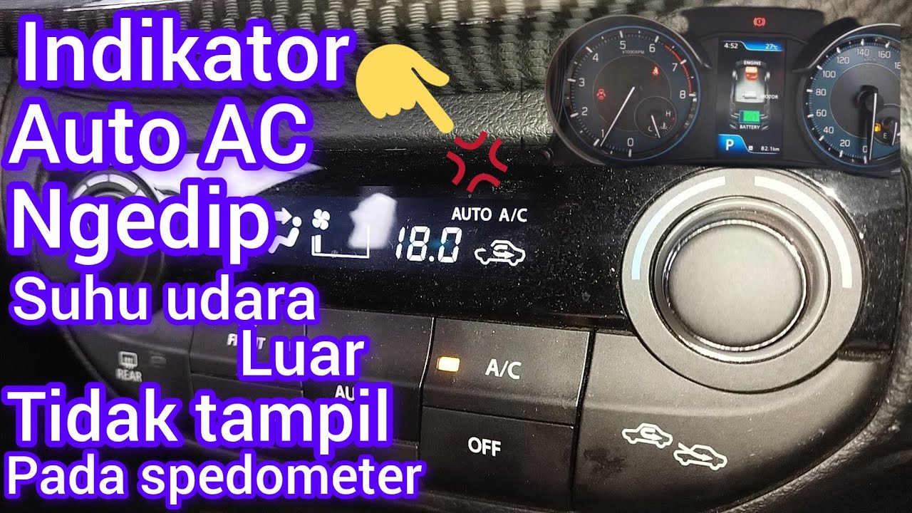 PENYEBAB INDIKATOR AUTO AC NGEDIP-NGEDIP, SENSOR SUHU UDARA LUAR  TIDAK TAMPIL SUZUKI ALL NEW ERTIGA