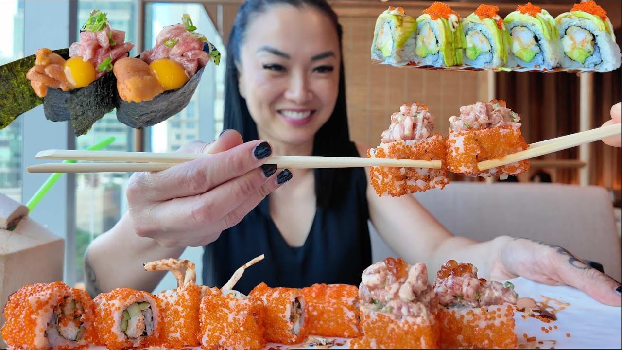 CASUAL SUSHI MUKBANG (WHAT I ATE TODAY) + BEST VIEW ON THE BOAT (SPEND THE DAY WITH ME) | SASVlogs