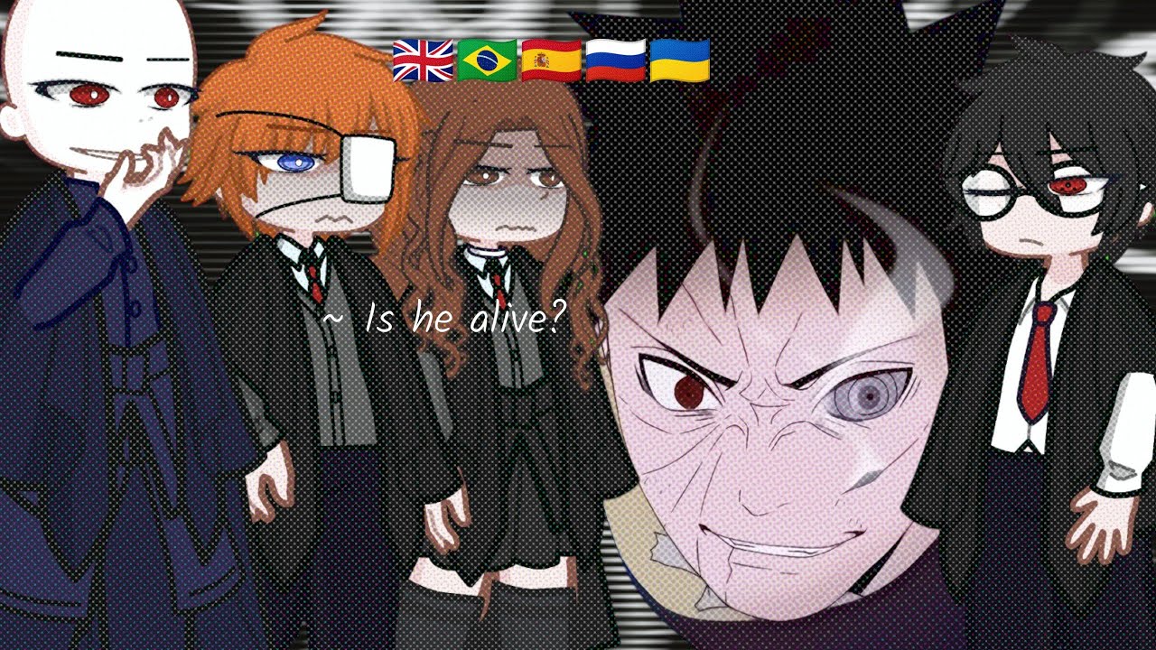 Harry Potter characters react to Harry Potter as Obito Uchiha~//(1/2)~//🇬🇧🇧🇷🇪🇦🇷🇺🇺🇦