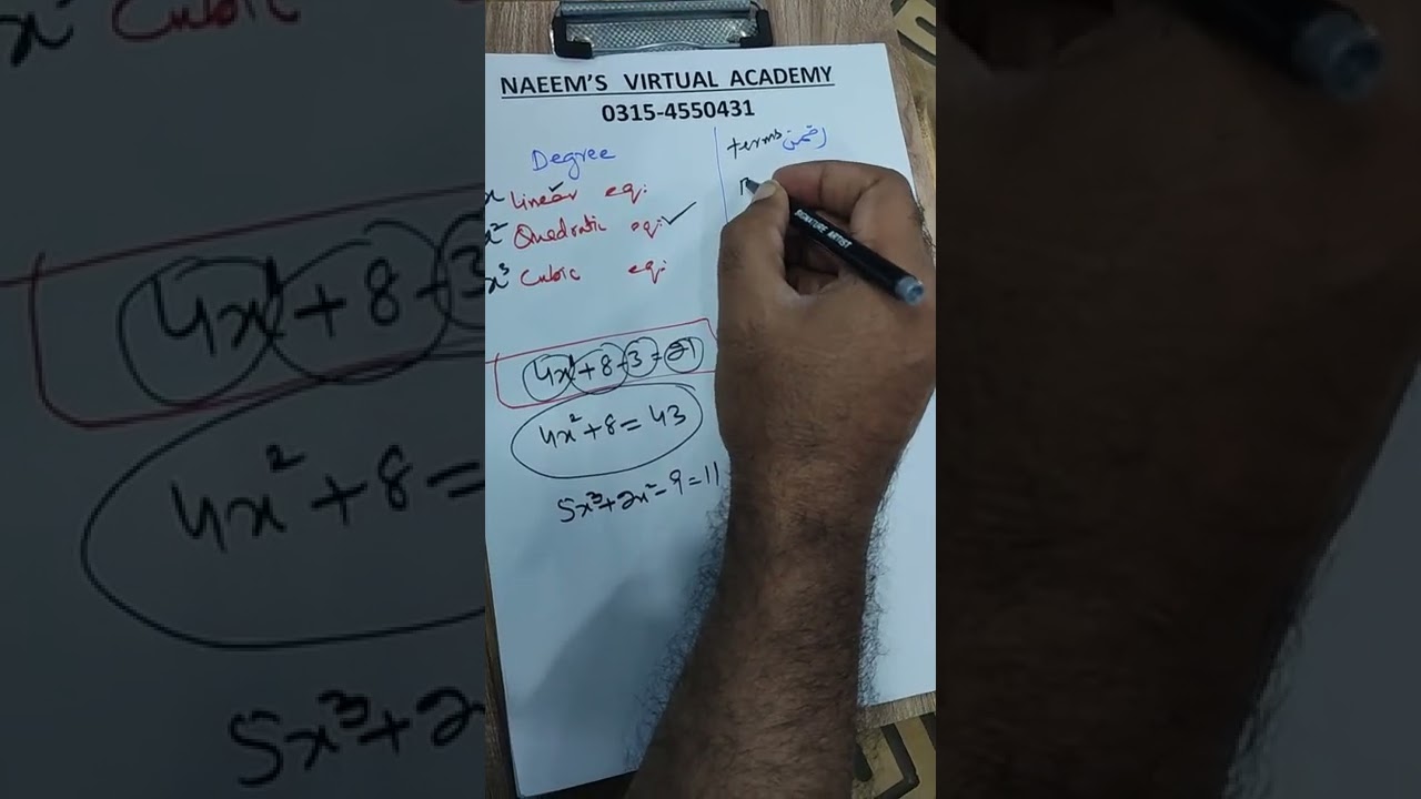 linera equation part 2, and types of equation