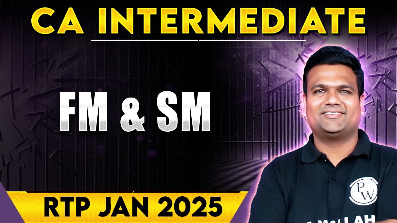 CA Inter Financial Management and Strategic Management RTP Jan 2025 | CA Inter Revision Test Paper🔥🔥