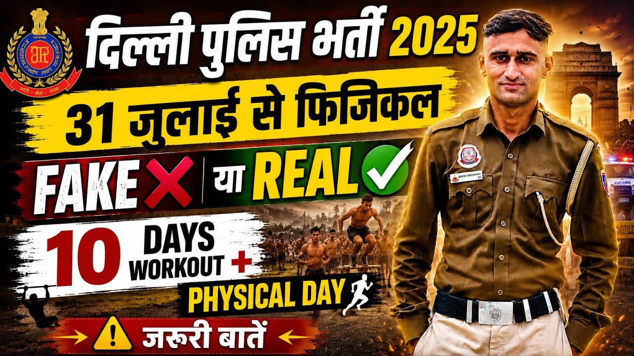 DELHI POLICE 31 JULY से फिजिकल 10 DAYS का सही इस्तेमाल कैसे करे? #delhipolicephysical