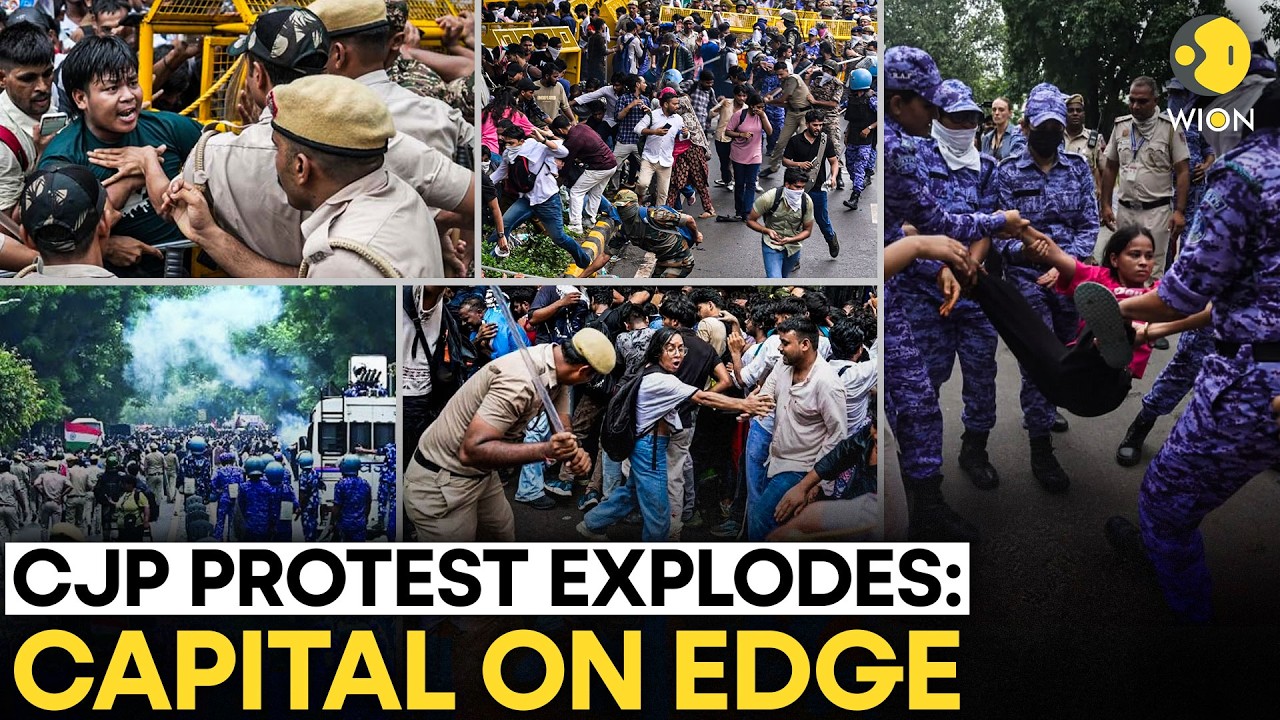 CJP Protests LIVE: Cockroach Janta Party March Turns Violent, 118 Cops Hurt, 70 Protesters Held