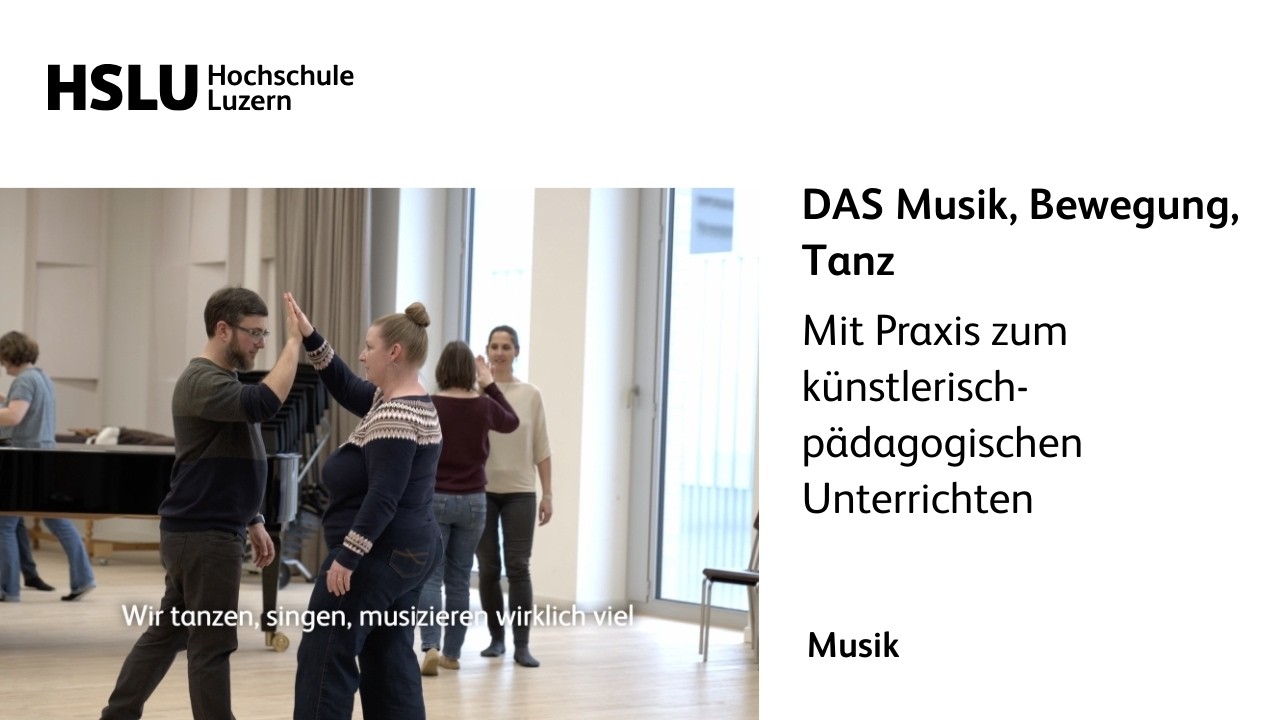 DAS Musik, Bewegung, Tanz – Mit Praxis zum künstlerisch-pädagogischen Unterrichten