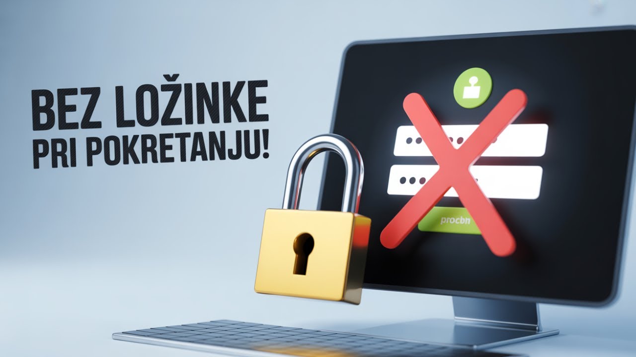 Kako da ukloniš lozinku pri pokretanju računara!
