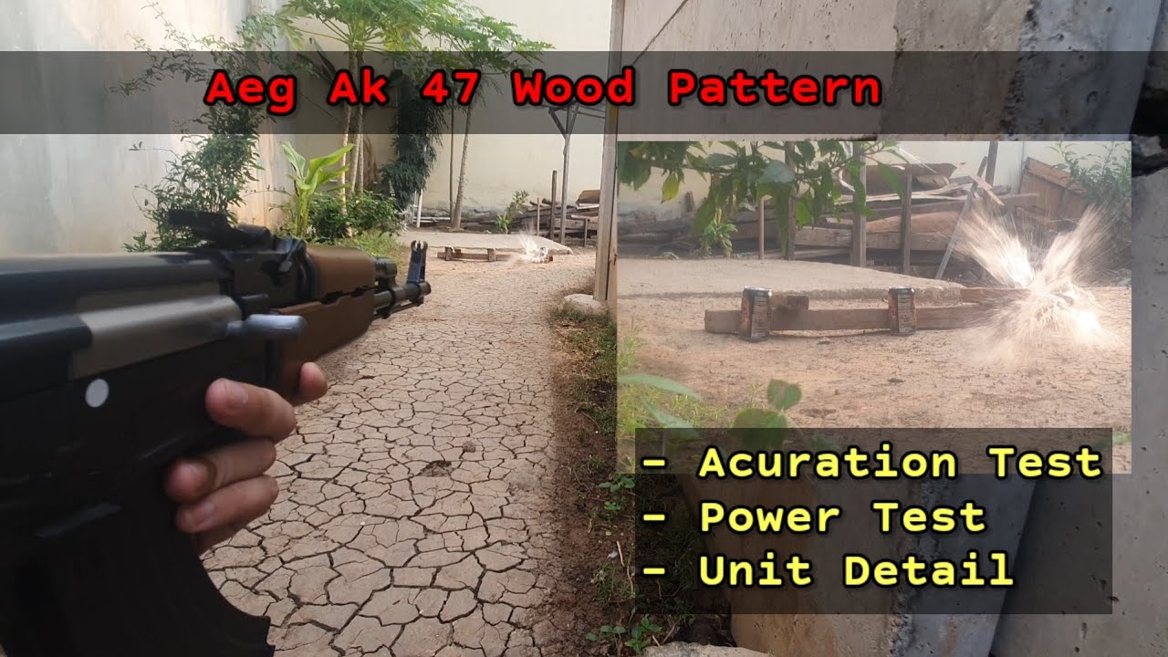 Ak 47 kalashnikov Aeg. wood pattern. unit test. jinggong / cyma. no wgg wgb gel blaster airsoft