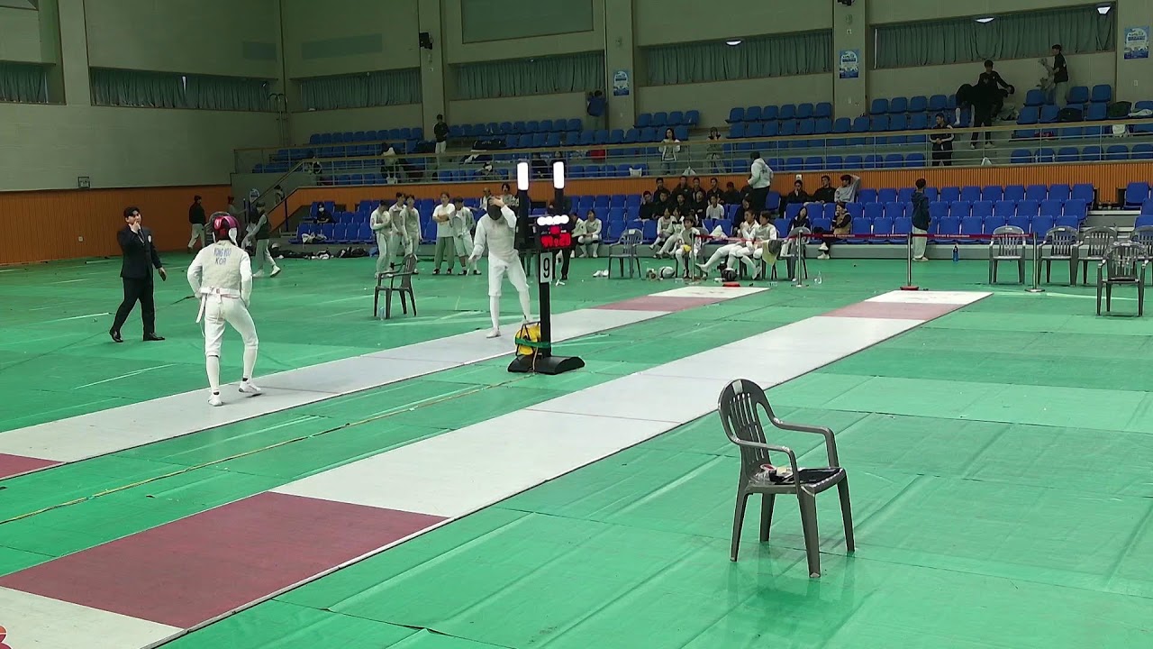 제21회 한국중고펜싱연맹전국남녀종별펜싱선수권대회 강진2체육관 4일차 단체전 9번피스트