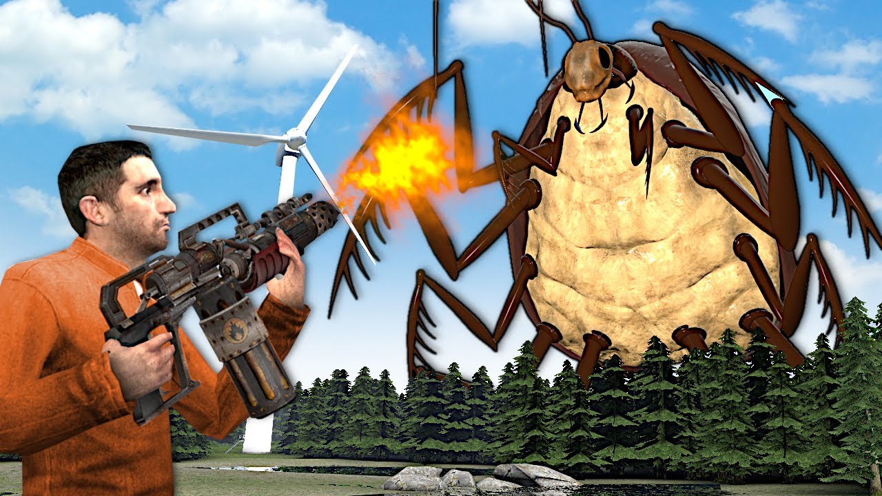 I Found a GIANT COCKROACH MONSTER! - Garry's Mod