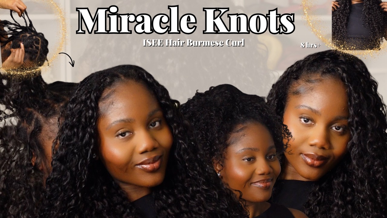 18” Burmese Curl Miracle Knot Crochet Braids | Beginner Friendly on 4C Hair + Easy Hairstyles