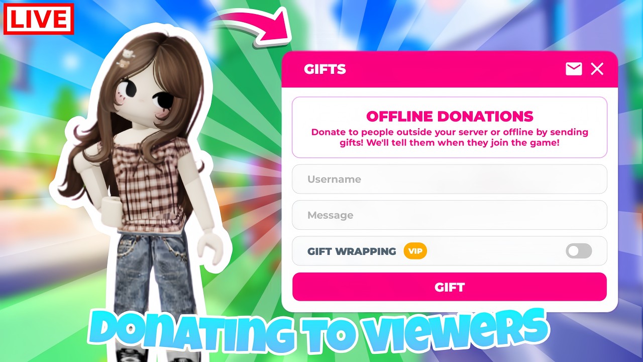 🤍 PLS DONATE || Roblox Live!! Donating to Viewers!!!! :D 🤍