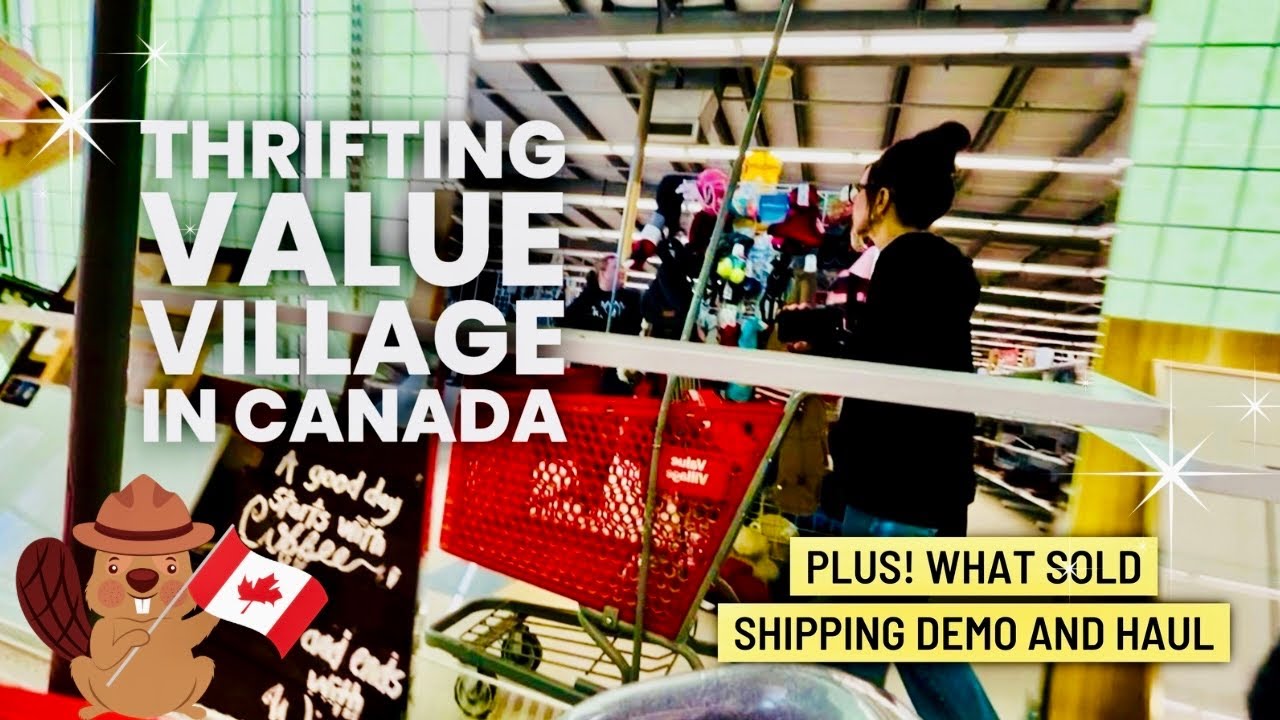 Магазин секонд-хенда Value Village в Канаде | Что продано в магазине Etsy | Демонстрация доставки...