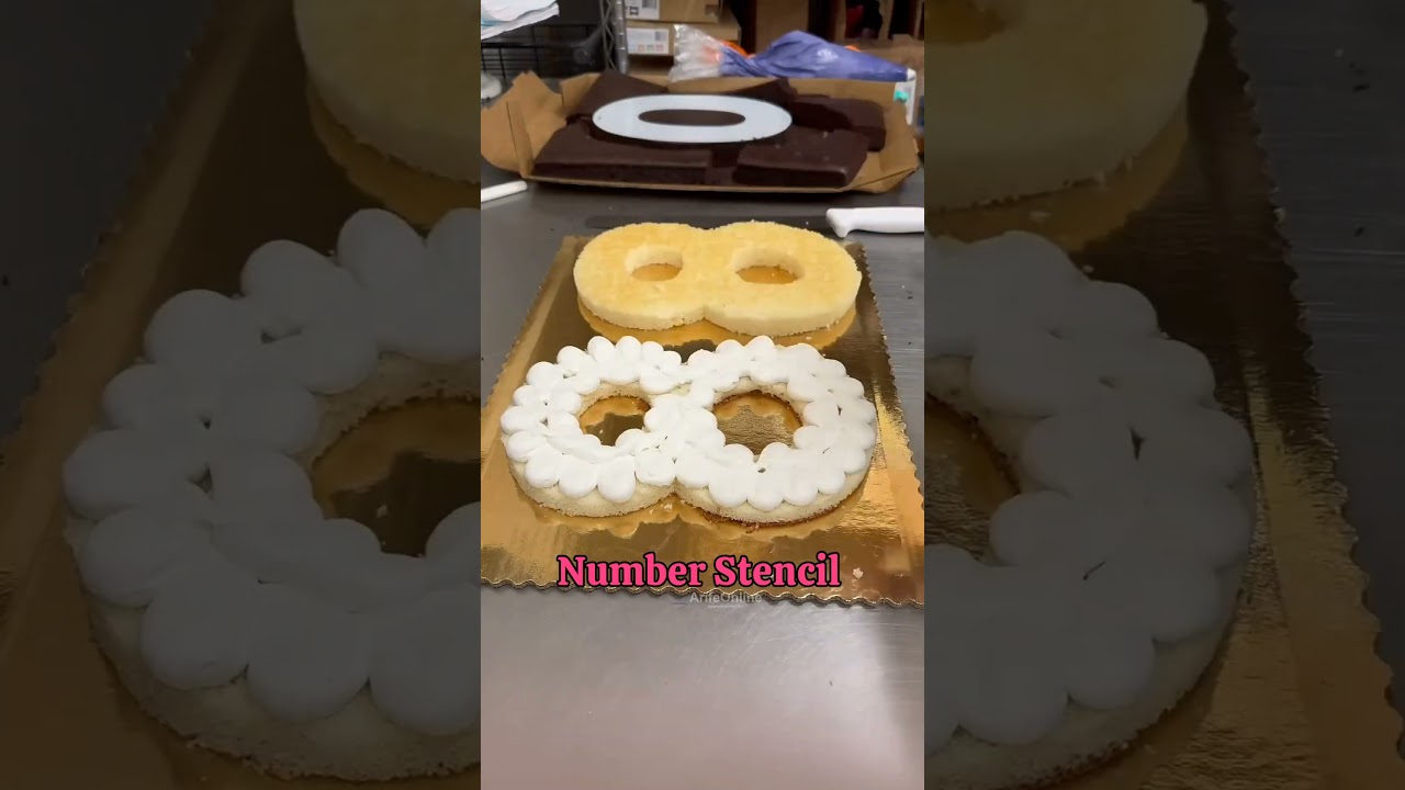 Number Stencil for your Cakes!!🔢😍 #arifeonline #numbercake #numbers #stencil #baking #trending #fyp