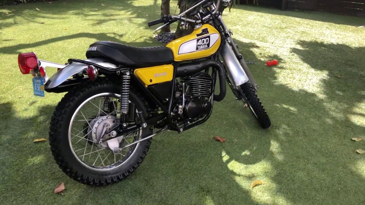 1976 Yamaha DT400 Cold start