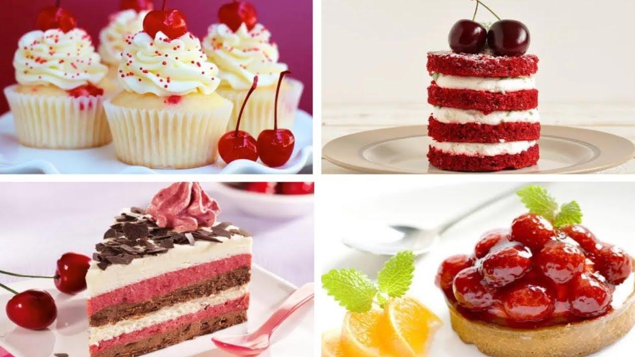 Satisfying Relaxing Video|🍒🍪🎂🍰Cherry dessert recipe|Asmr|Tiktok